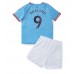 Billige Manchester City Erling Haaland #9 Hjemmetrøye Barn 2022-23 Kortermet (+ korte bukser)